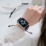 【ストーンブレスレットバンド】アップルウォッチバンド 天然石ブレスレット ハンドメイドベルト  Apple Watch