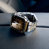 【ステンレス一体式バンド】ステンレスケース+ステンレスベルト一体式  Apple Watch