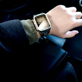 【ステンレス一体式バンド】ステンレスケース+ステンレスベルト一体式  Apple Watch