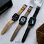【ブラックステンレス&レザー一体式バンド】ステンレスケース+レザーベルト一体式 Apple Watch