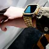 【ステンレス一体式バンド】ステンレスケース+ステンレスベルト一体式  Apple Watch