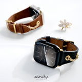 【チェーンカザリレザーバンド】アップルウォッチバンド  レザーベルト Apple Watch