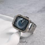 【ステンレス一体式バンド】ステンレスケース+ステンレスベルト一体式  Apple Watch