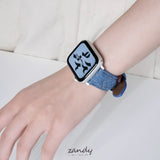【デニムレザーバンド】アップルウォッチバンド デニム&レザーベルト Apple Watch