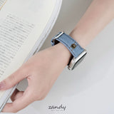 【デニムレザーバンド】アップルウォッチバンド デニム&レザーベルト Apple Watch