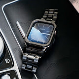 【ステンレス一体式バンド】ステンレスケース+ステンレスベルト一体式  Apple Watch