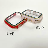 【ツヤハードケース】アップルウォッチケース カバー  ハードツヤタイプ  全面保護  ガラスフィルム一体式  Apple Watch