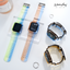 【カラーMIX一体式バンド】アップルウォッチバンド クリア一体式ケース Apple Watch