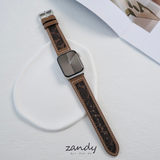 【柄レザーバンド】アップルウォッチバンド 本革 キャンバスorレザー ベルト   Apple Watch