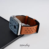 【パンチホールレザーバンド】アップルウォッチバンド 本革デザインベルト  Apple Watch