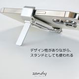 【スマホクリップケース】iPhone/スマホシルバーショルダー