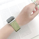【グリーン系バンド】アップルウォッチバンド  レザー ベルト  可愛いグリーン系 Apple Watch