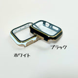 【ツヤハードケース】アップルウォッチケース カバー  ハードツヤタイプ  全面保護  ガラスフィルム一体式  Apple Watch