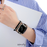 新色追加!【レザーブレスレットバンド】アップルウォッチバンド 革ブレスレットベルト ハンドメイド  Apple Watch