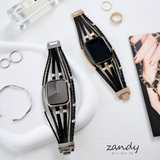 新色追加!【レザーブレスレットバンド】アップルウォッチバンド 革ブレスレットベルト ハンドメイド  Apple Watch