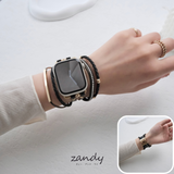 新色追加!【レザーブレスレットバンド】アップルウォッチバンド 革ブレスレットベルト ハンドメイド  Apple Watch