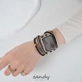 新色追加!【レザーブレスレットバンド】アップルウォッチバンド 革ブレスレットベルト ハンドメイド  Apple Watch