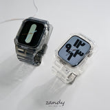 【クリア一体式バンド】アップルウォッチバンド 一体式ベルト Apple Watch