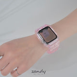 【クリア一体式バンド】アップルウォッチバンド 一体式ベルト Apple Watch