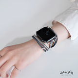 【レザーブレスレットバンド】アップルウォッチバンド 革ブレスレット レザー ベルト ハンドメイド  Apple Watch