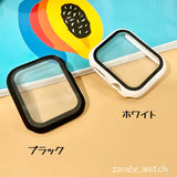【ハードマットケース】アップルウォッチケース カバー  ハードマットタイプ  全面保護  ガラスフィルム一体式  Apple Watch