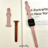 【細製レザータイプ】女性人気 アップルウォッチバンド レザーベルト 本革製 Apple Watch