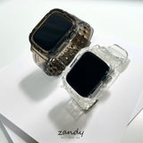 【Gクリア一体式バンド】アップルウォッチバンド カバー クリアベルト 一体式 Apple Watch