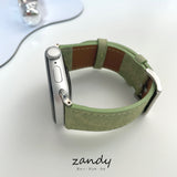 【グリーン系バンド】アップルウォッチバンド  レザー ベルト  可愛いグリーン系 Apple Watch
