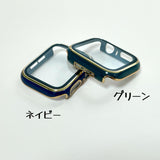 【ツヤハードケース】アップルウォッチケース カバー  ハードツヤタイプ  全面保護  ガラスフィルム一体式  Apple Watch