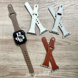 【細製レザータイプ】女性人気 アップルウォッチバンド レザーベルト 本革製 Apple Watch