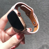 【細製レザータイプ】女性人気 アップルウォッチバンド レザーベルト 本革製 Apple Watch