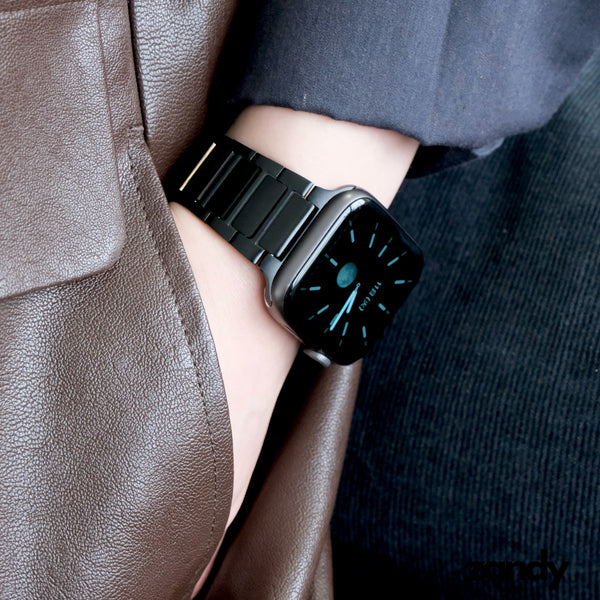 調整は10秒で終わり！【エフォートレススチールバンド】B064 アップルウォッチバンド ステンレスベルト Apple Watch