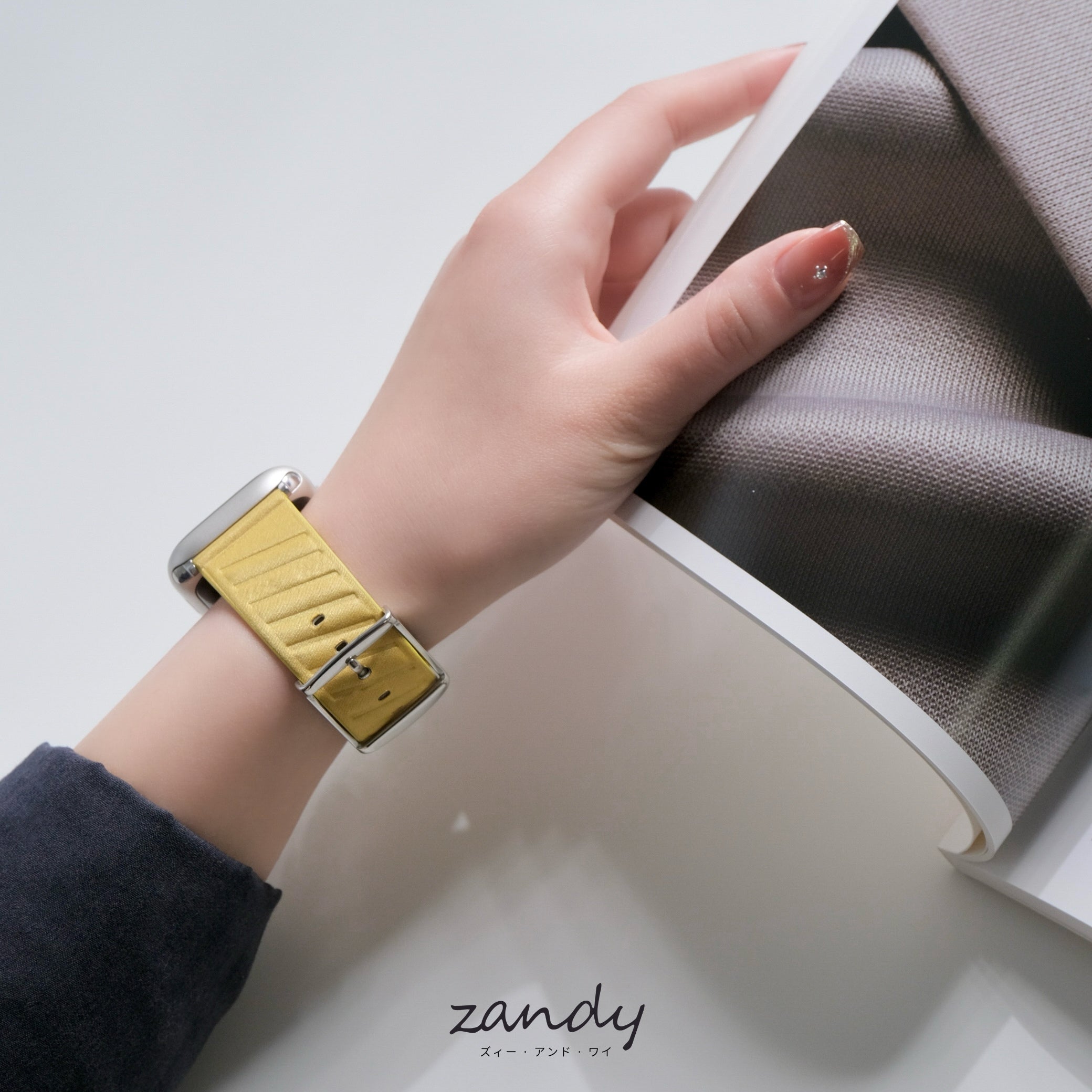 【ストライプバンド】 B062 アップルウォッチバンド ナイロン レザーベルト Apple Watch
