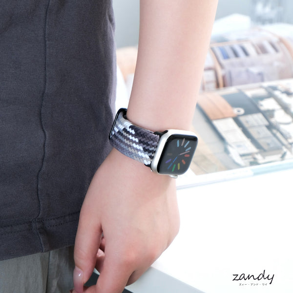 【マルチ編み込みナイロンループ】B011 アップルウォッチバンド ナイロンベルト 編み込みループ Apple Watch