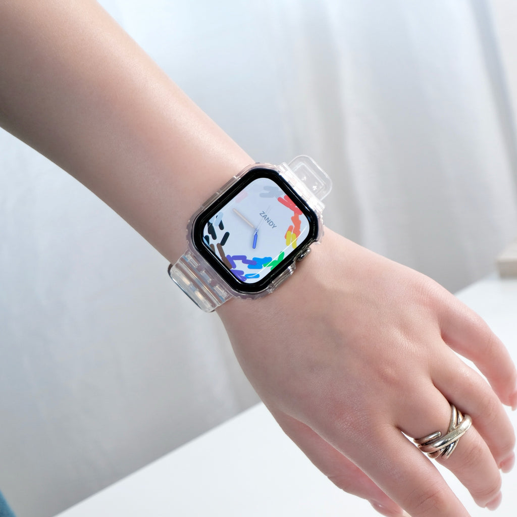 【エアクリアケース一体式バンド】A015 アップルウォッチバンド 一体式ベルト Apple Watch 10/11専用モデル