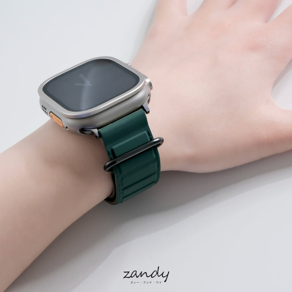 【メタリックシリコンループ②】アップルウォッチバンド マグネットシリコンベルト Apple Watch