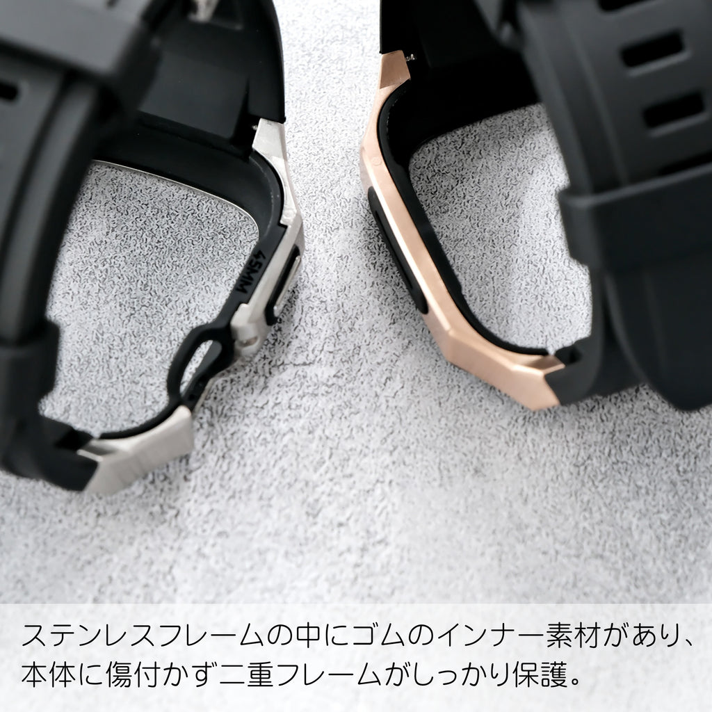 【ステンレスフレーム一体式バンド】アップルウォッチバンド 一体式ベルト Apple Watch