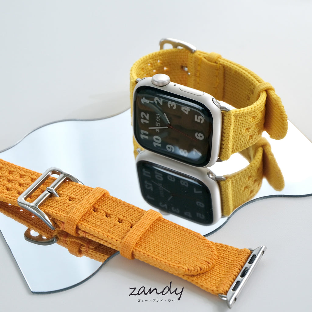 【クロシェ風ブレイドバンド】B077 アップルウォッチバンド ナイロンベルト Apple Watch