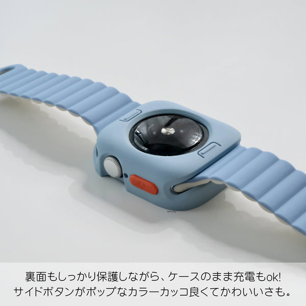 マット新色！【スクエアソフトフレーム】C001 アップルウォッチカバー ソフトフレーム Apple Watch