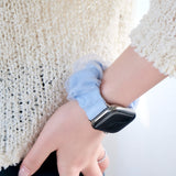 【シアーシフォンシュシュバンド】B073 アップルウォッチバンド シュシュベルト Apple Watch