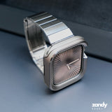 《EDGE+》【SET】B065/C006  Apple Watch エフォートレスブレスバンドSV＋メタルダブルフレームケースTG