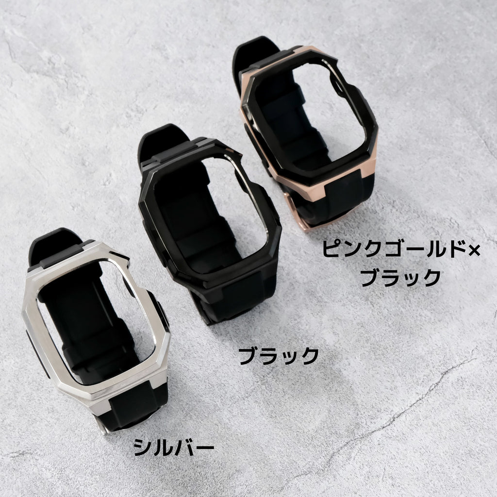 【ステンレスフレーム一体式バンド】アップルウォッチバンド 一体式ベルト Apple Watch