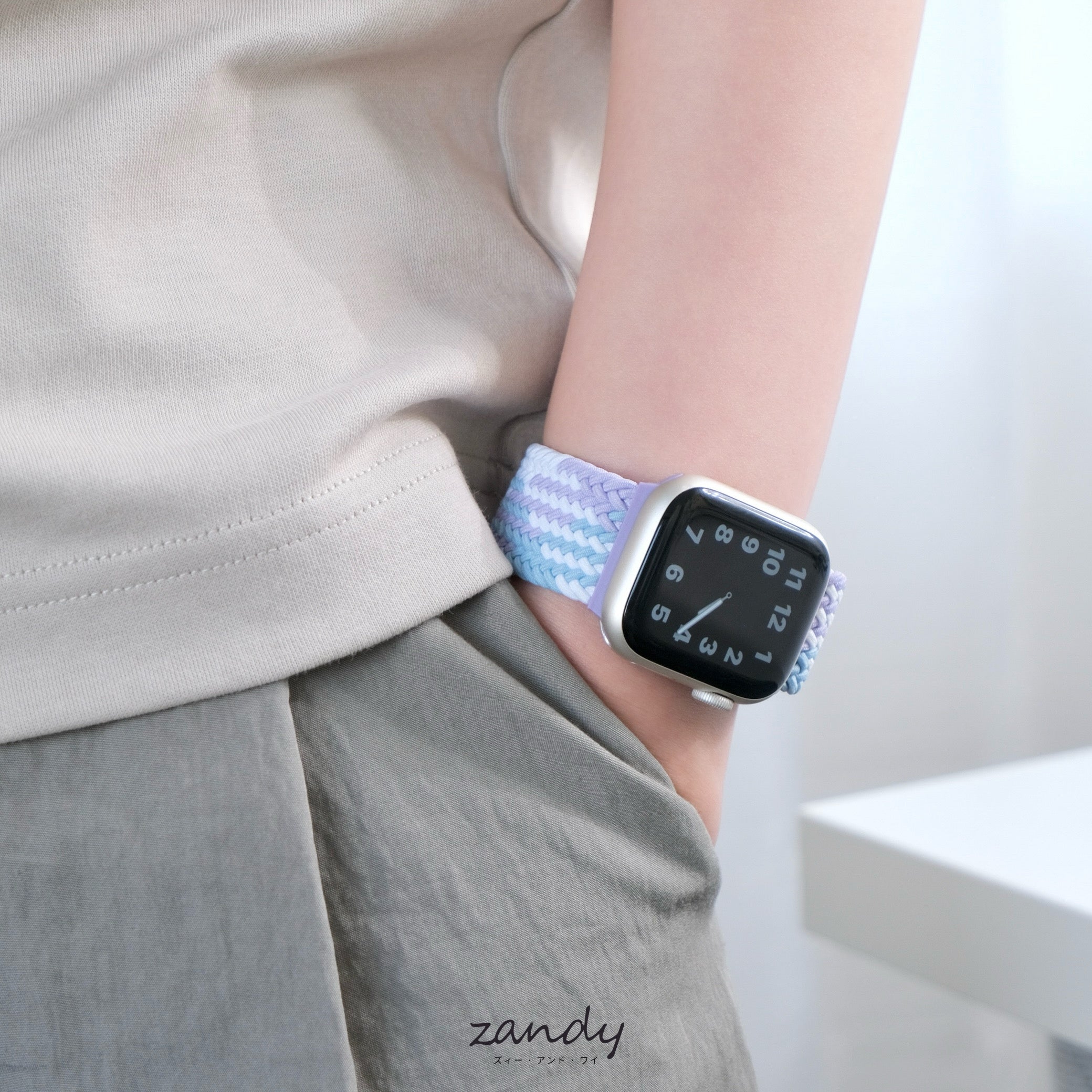 【マルチ編み込みナイロンループ】B011 アップルウォッチバンド ナイロンベルト 編み込みループ Apple Watch