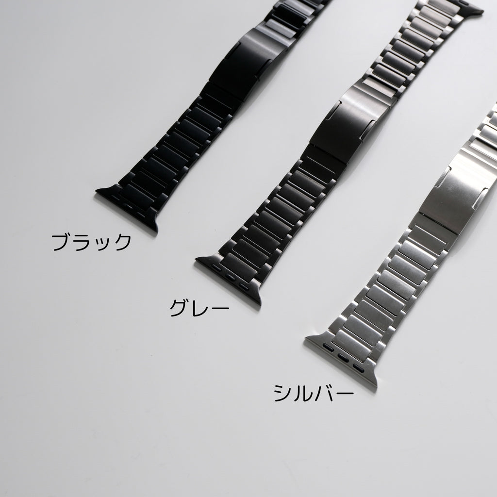 調整は10秒で終わり！【エフォートレススチールバンド】B064 アップルウォッチバンド ステンレスベルト Apple Watch