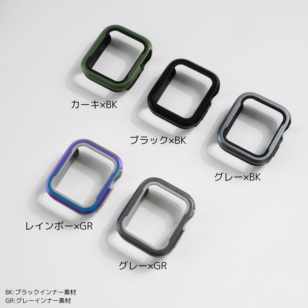 Apple Watch11対応！【ツートンフレームケース】C012 アップルウォッチカバー ツートンフレームケース Apple Watch