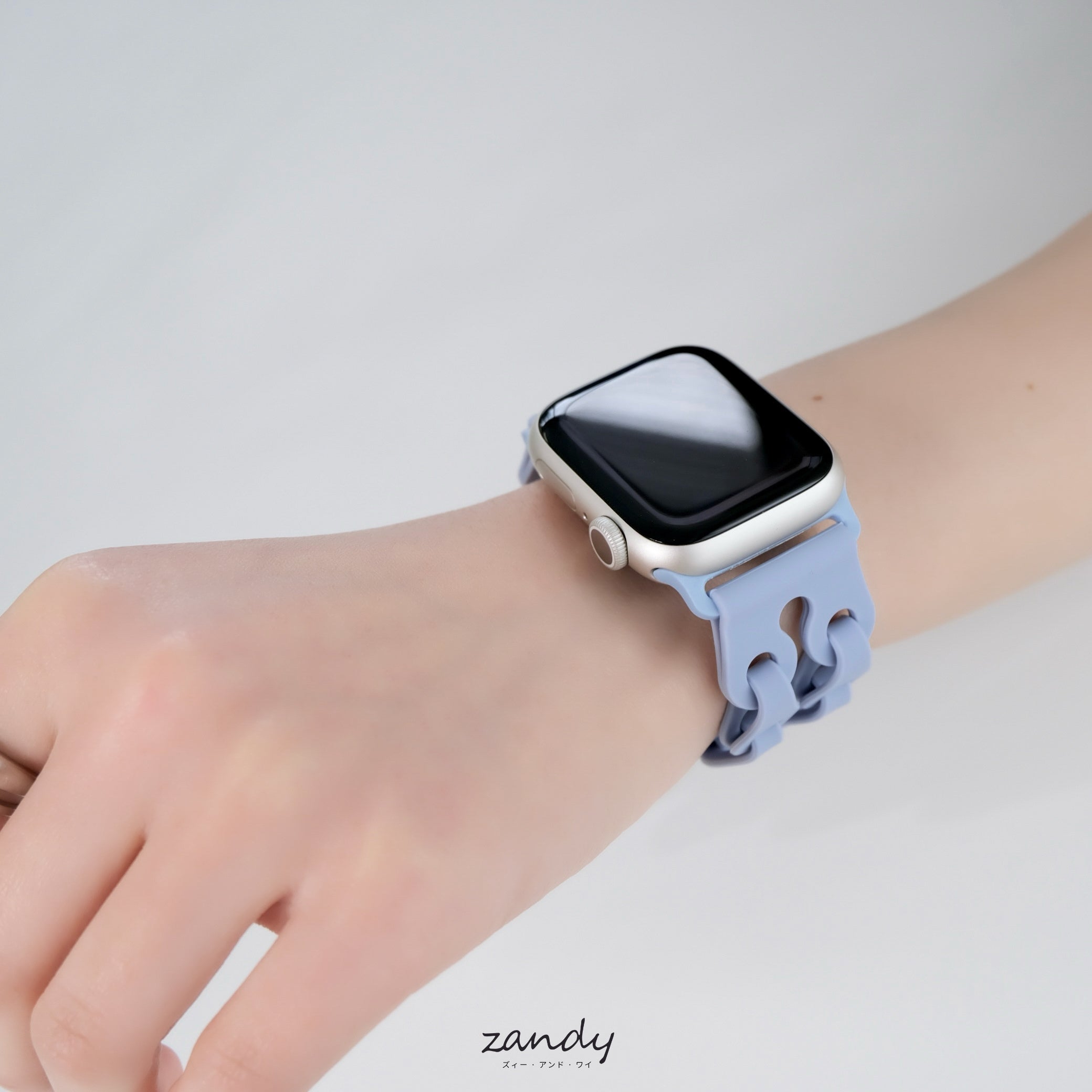 【チェーン風シリコンバンド】アップルウォッチバンド シリコンベルト Apple Watch