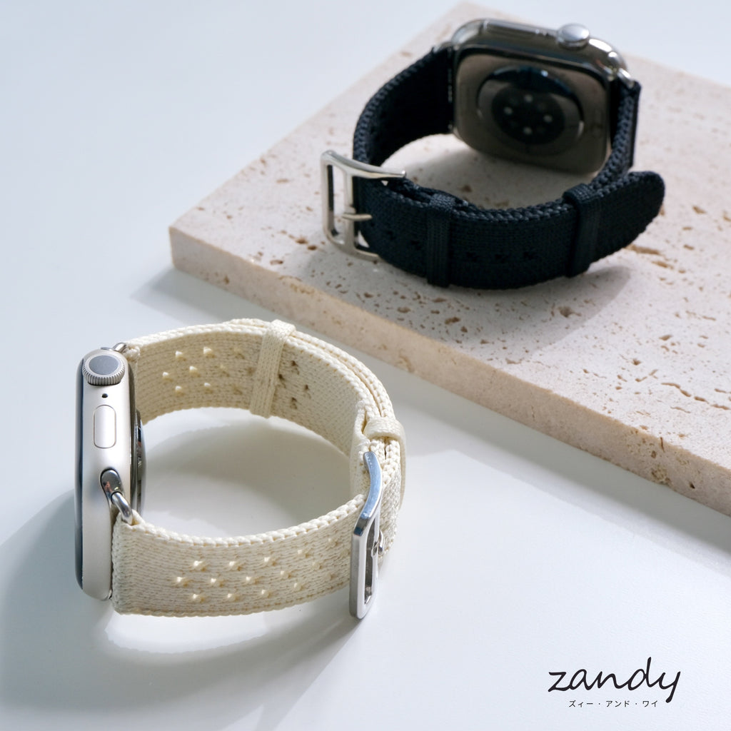 【クロシェ風ブレイドバンド】B077 アップルウォッチバンド ナイロンベルト Apple Watch