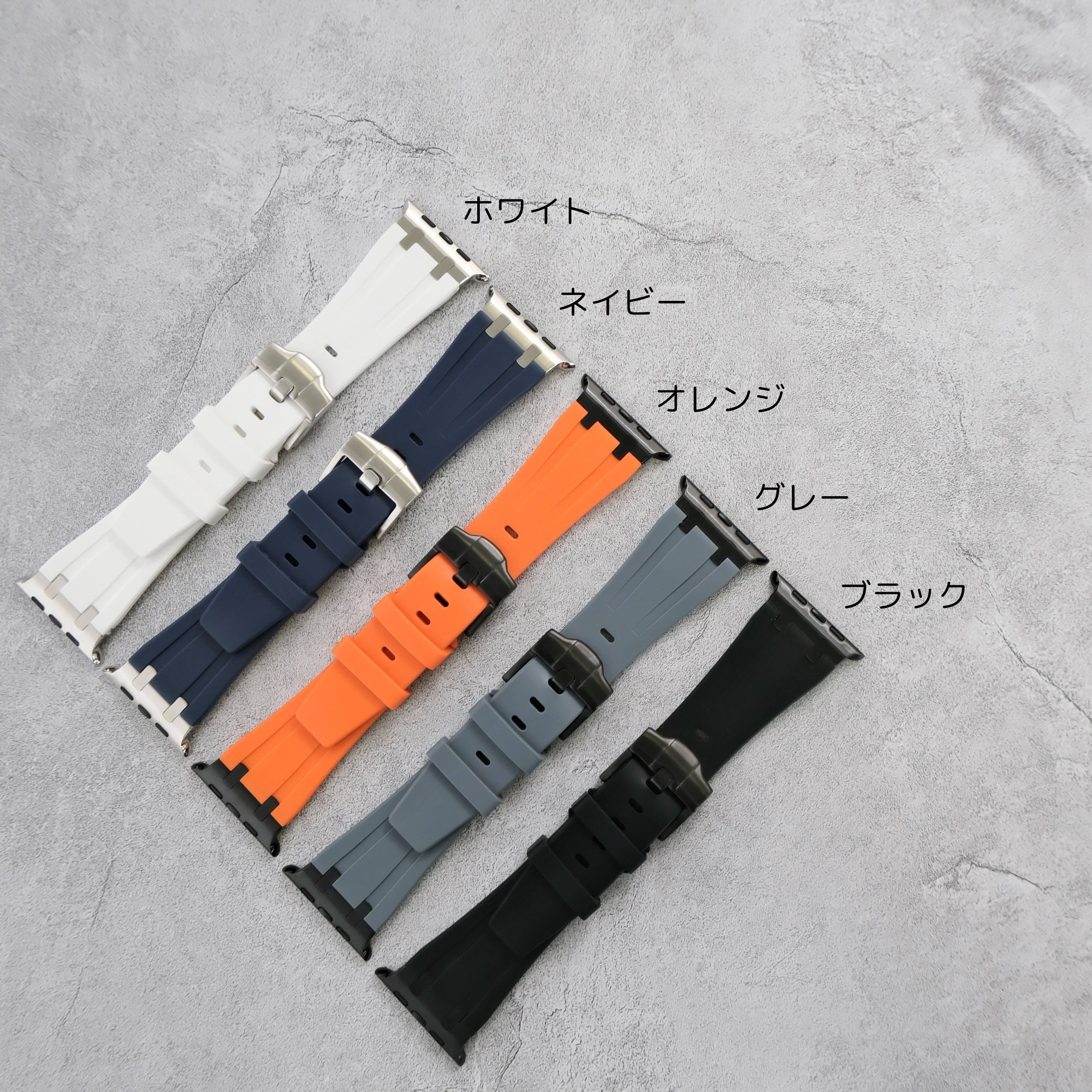 【メタルシリコンバンド】アップルウォッチバンド シリコンデザインベルト  Apple Watch