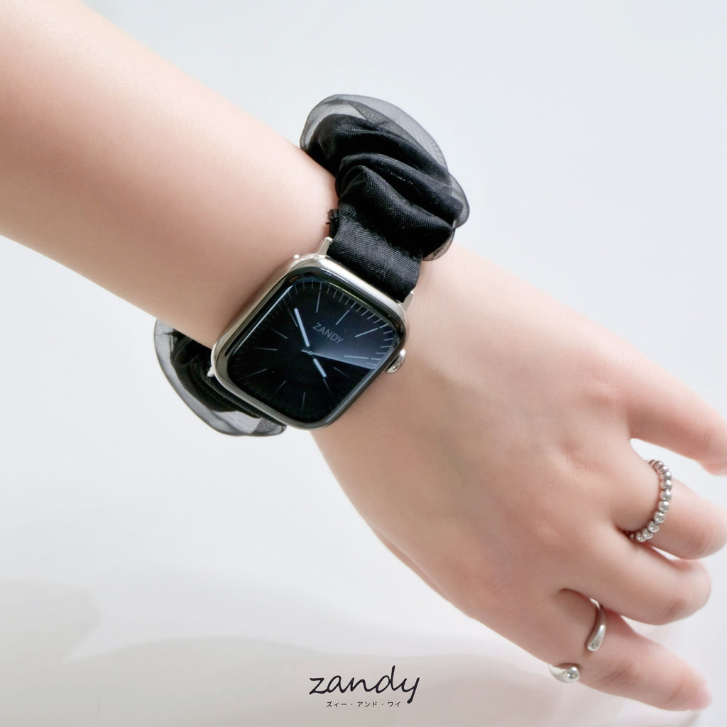 【シアーシフォンシュシュバンド】B073 アップルウォッチバンド シュシュベルト Apple Watch