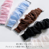 【シアーシフォンシュシュバンド】B073 アップルウォッチバンド シュシュベルト Apple Watch